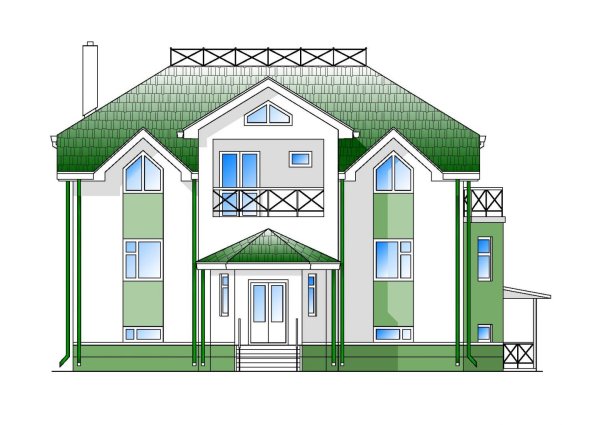 Эскиз фасада дома