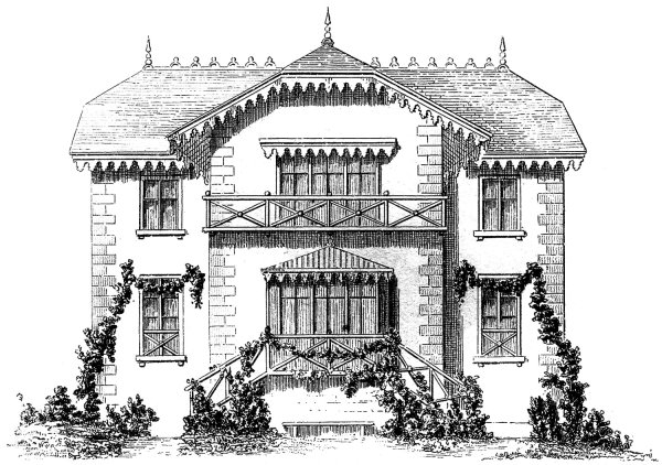 Фасады домов в графике
