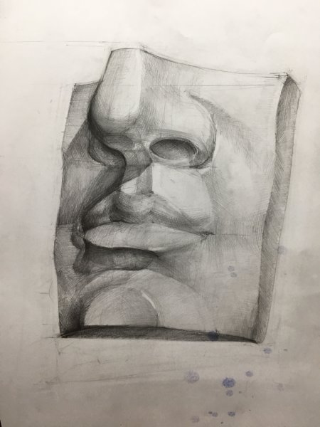 Нос Давида Академический гипс