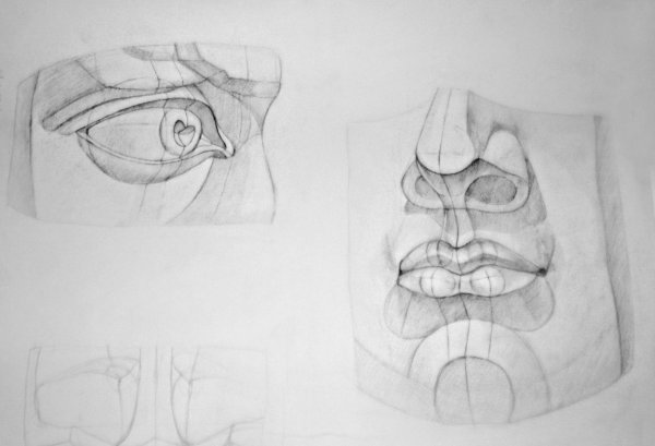 Губы Давида, гипс (арт. Ek20-204)