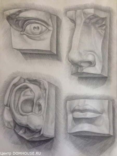 Гипсовые губы построение