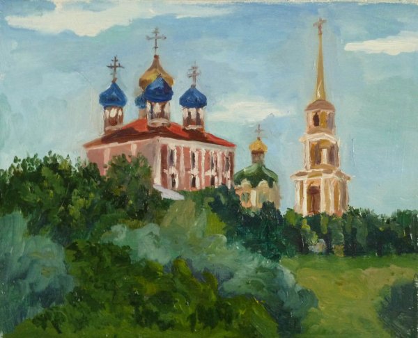 Рязанский Кремль картина