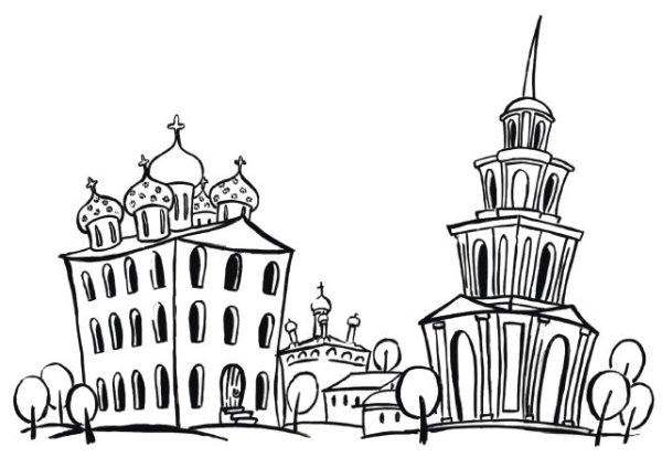 Рязанский Кремль силуэт