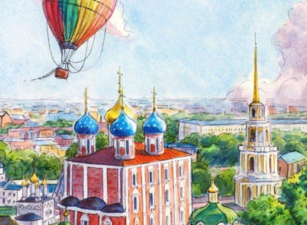 Рязанский Кремль Рязань рисунок
