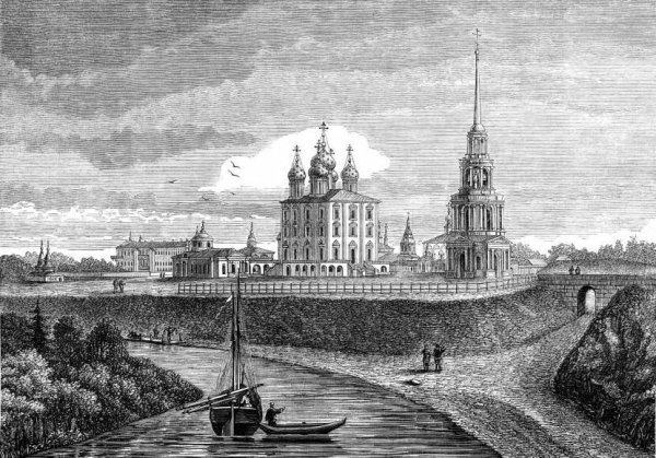 Рязанский Кремль гравюра