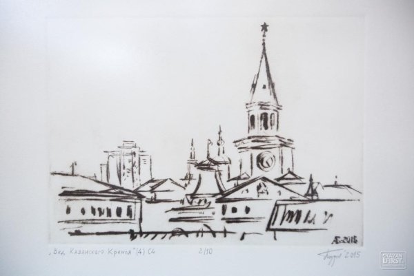 Казань рисунок