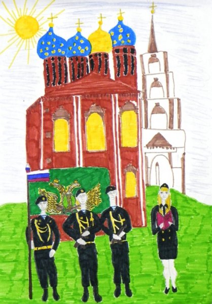 Детские рисунки Рязанского Кремля