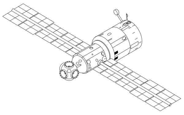 Базовый модуль орбитальной станции мир