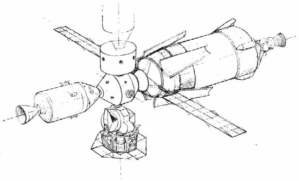 Раскраска Космическая станция