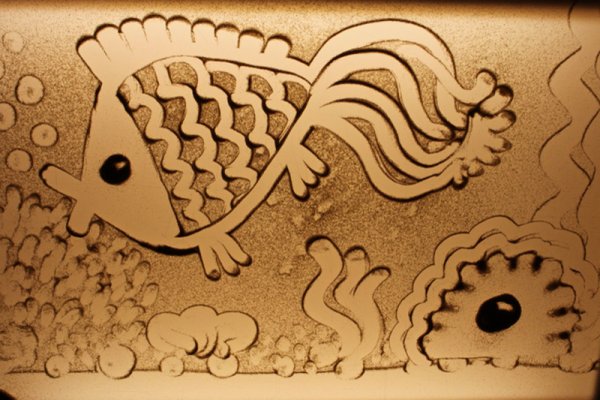 Рисование песком