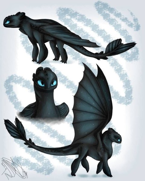 Как приручить дракона 3 ночная фурия