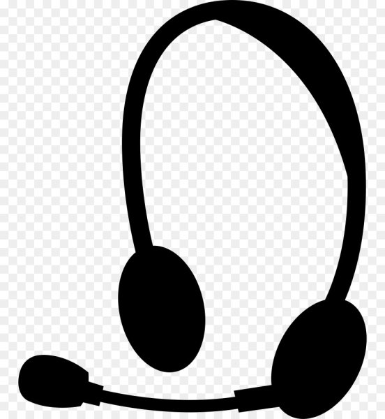 Значок наушники с микрофоном