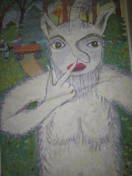 Шурале рисунок карандашом