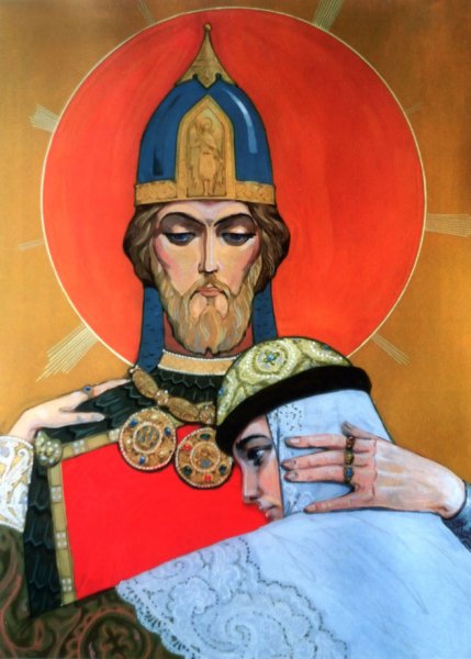 Портрет князя Игоря карандашом