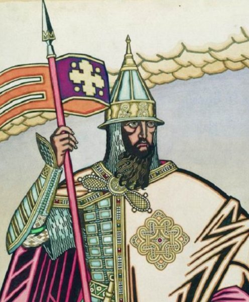 Портрет Александра Невского для детей