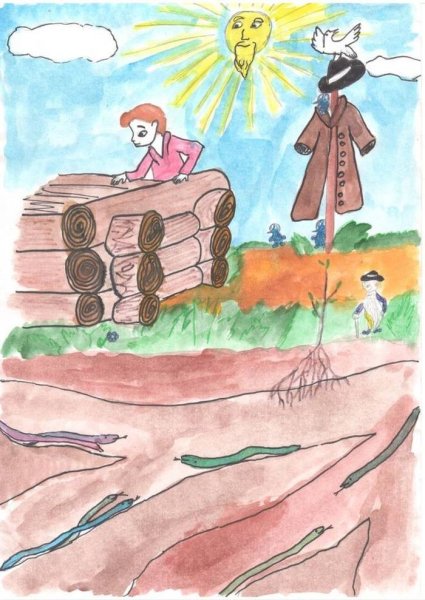 Иллюстрация к произведению Никита Платонова