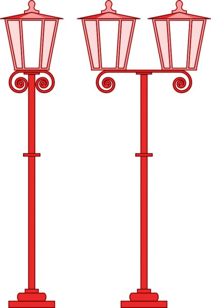 Нарисовать уличный фонарь