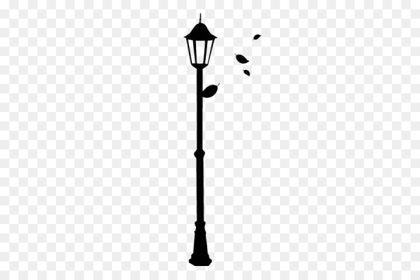 Уличный фонарь силуэт