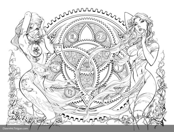 Раскраски девушки