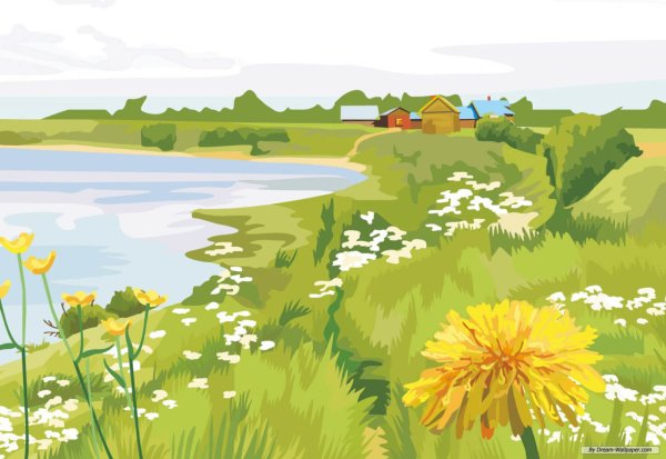 Детские пейзажи природы