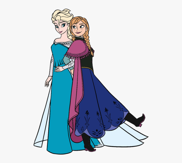 Эльза и Анна рисунок