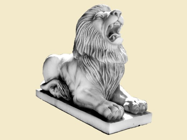 Лев лежащий скульптура