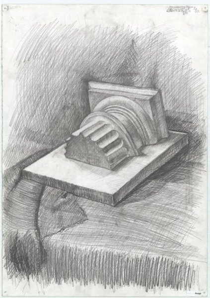 Объемная скульптура карандашом