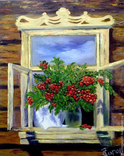 Деревенское окно