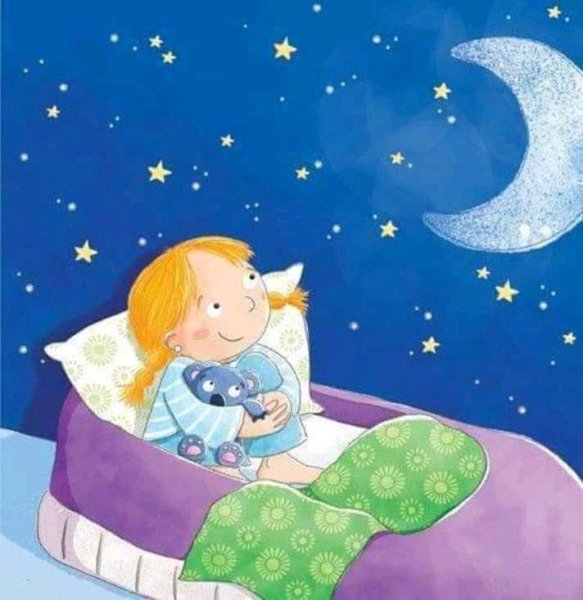Милые иллюстрации ночь
