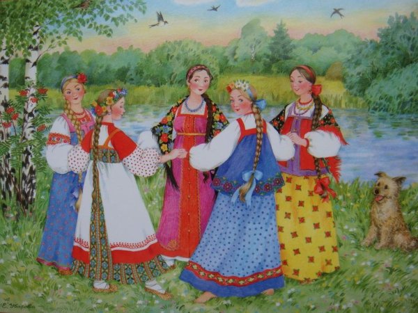 Художник Елена Уварова картины Осенины