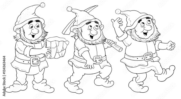 Рисунок к пьесе шествие гномов