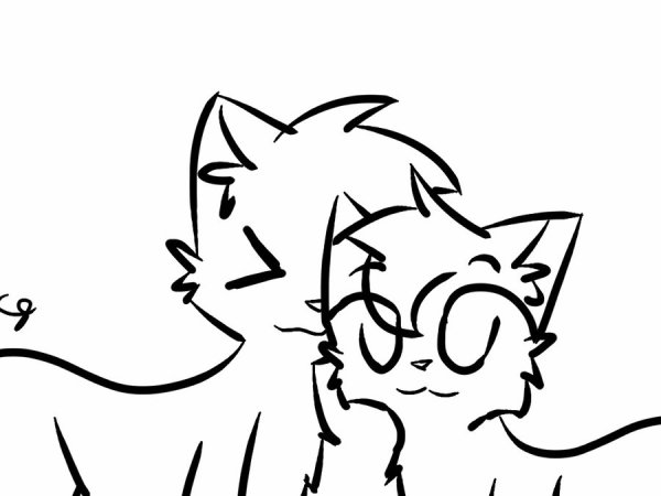 Раскраска кошка Лана