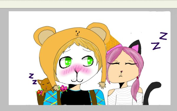 Кошка Лана и Йоши и ева и Ульяна арт