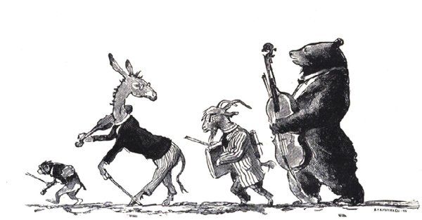 Иллюстрация к басне квартет