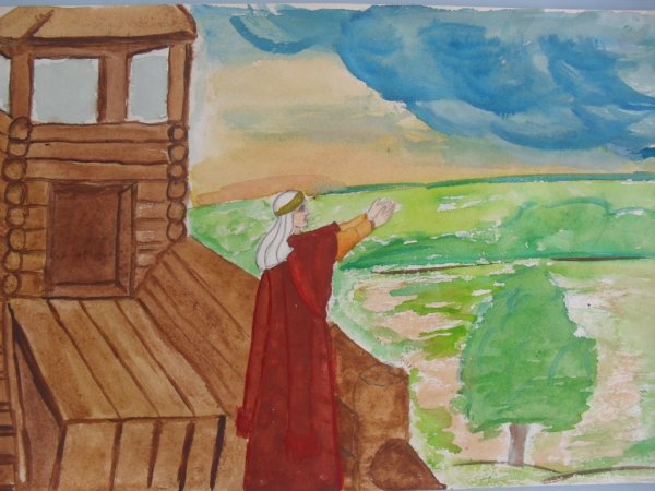 Ярославна слово о полку Игореве рисунок