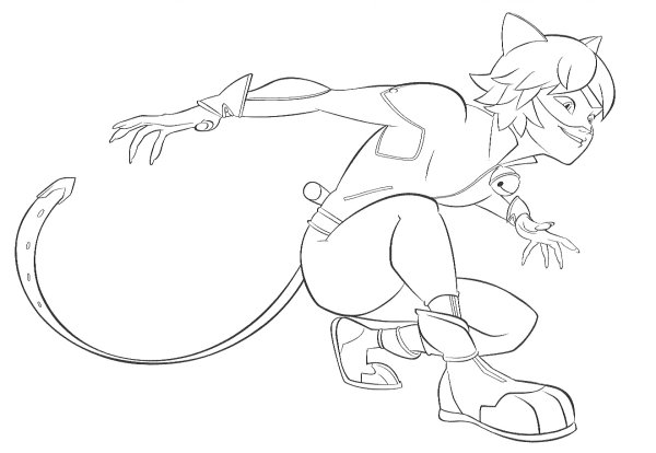 Раскраски леди баб и супер кот