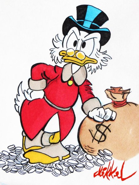 Скрудж макдак с золотом
