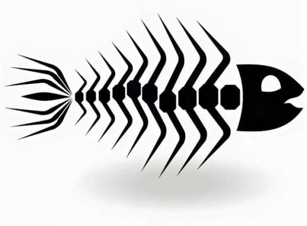 Скелет рыбки