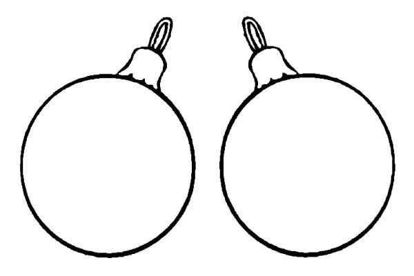 Новогодние шары раскраска