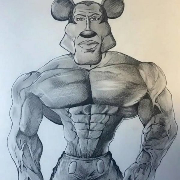 Гигачад нарисованный