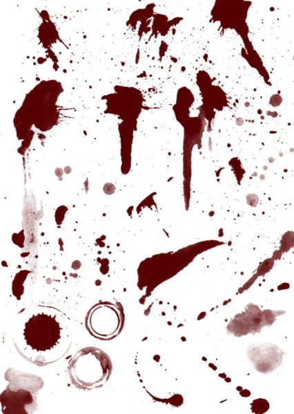 Нарисованные капли крови