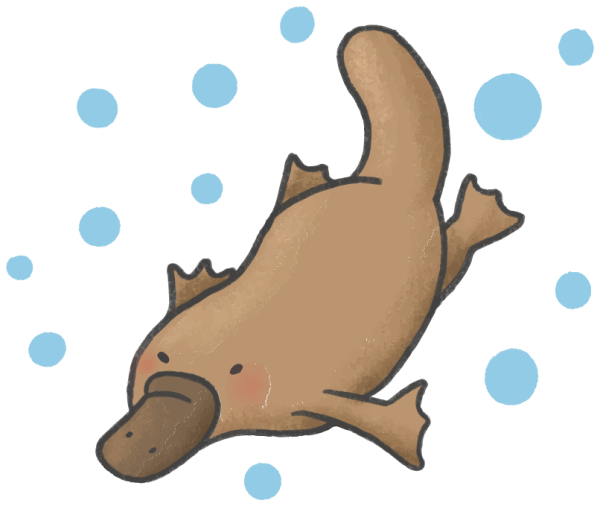 Утконос рисунок для детей