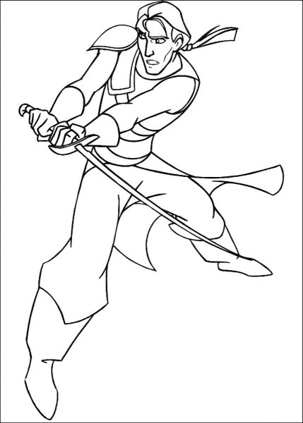 Раскраска Синдбад Легенда семи морей