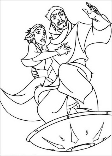 Раскраска Синдбад Легенда семи морей