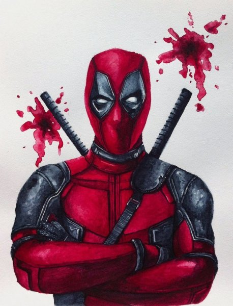Дэдпул для срисовки