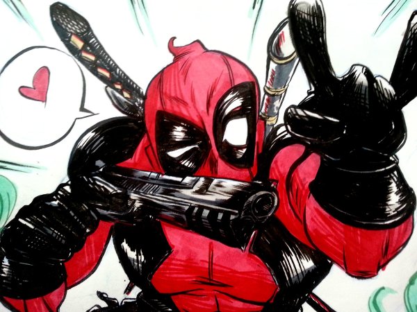 Дэдпул рисунок