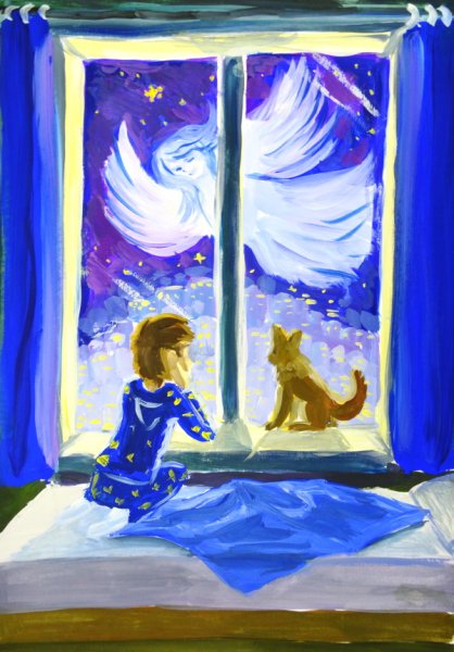 Рисунок на тему Рождество