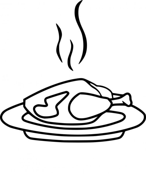 Мясо раскраска