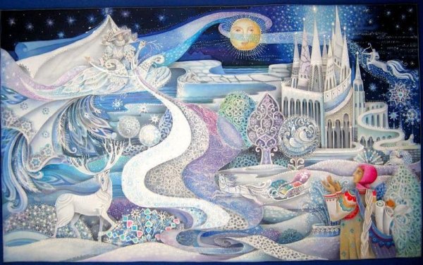 Рисунок на тему Новогодняя фантазия