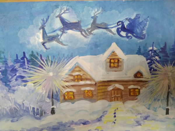 Рисунки на рождественскую тему